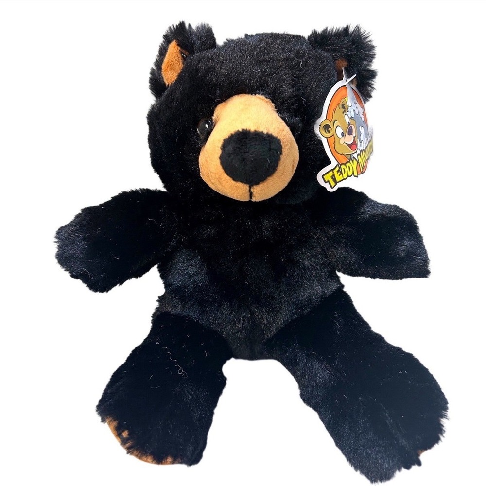 Teddy Mountain‎ Benjamin Black Bear 8 Inch Plush Stuffed Animal Toy 0244 NWT